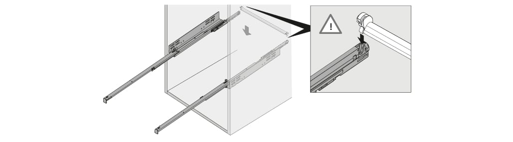 HETTICH Push to open Synchronisation, Synchronisationstange, 1097 mm, 9219967