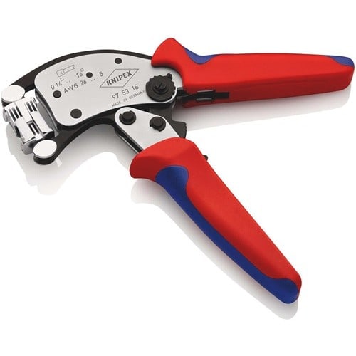KNIPEX Crimpzange Twistor16 Gesamt-L.200mm 0,14-16 mm² brün.Mehrkomp.-Hüllen KNIPEX