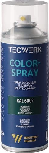 TECWERK Colorspray moosgrün seidenmatt RAL 6005 400ml Spraydose TECWERK