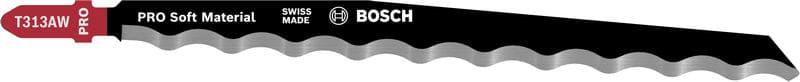BOSCH Stichsägeblatt T 313 AW Special for Soft Material, 3er-Pack