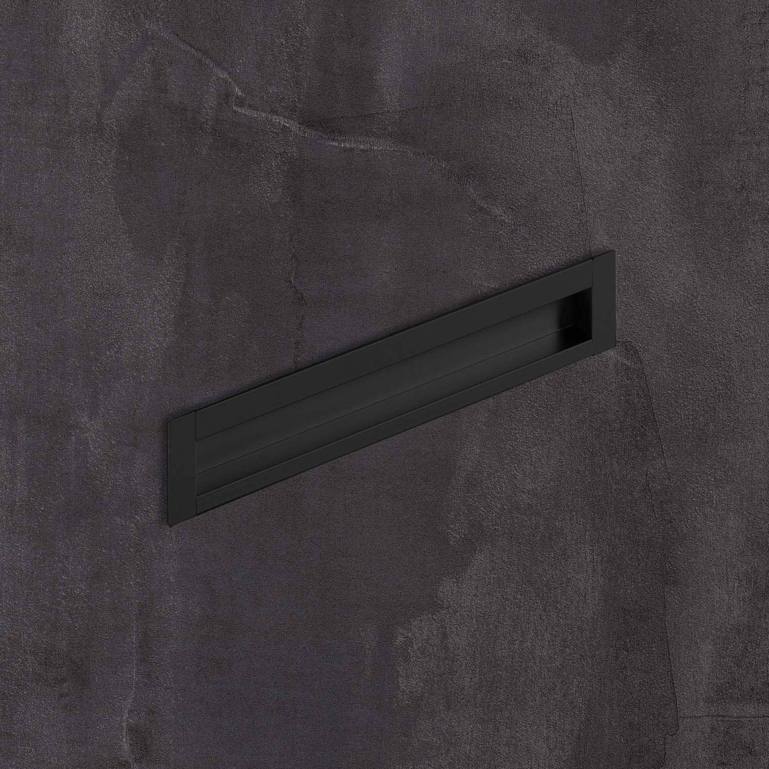 HETTICH Einsetzgriff Nidum, Bohrabstand 160 mm, L 175 mm, B 35 mm, Schwarz matt, 9345417