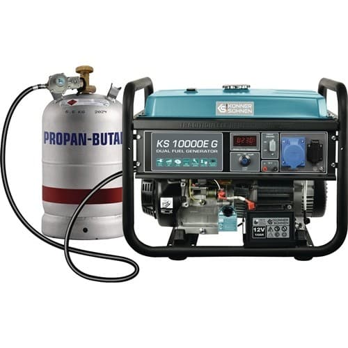 DIMAX Stromerzeuger KS10000E G 7,5 kW Benzin/Gas