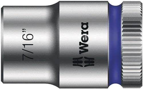 WERA Steckschlüsseleinsatz 8790 HMB Außen-6-kant SW7/16Zoll L.29mm Vierkant3/8Zoll CV