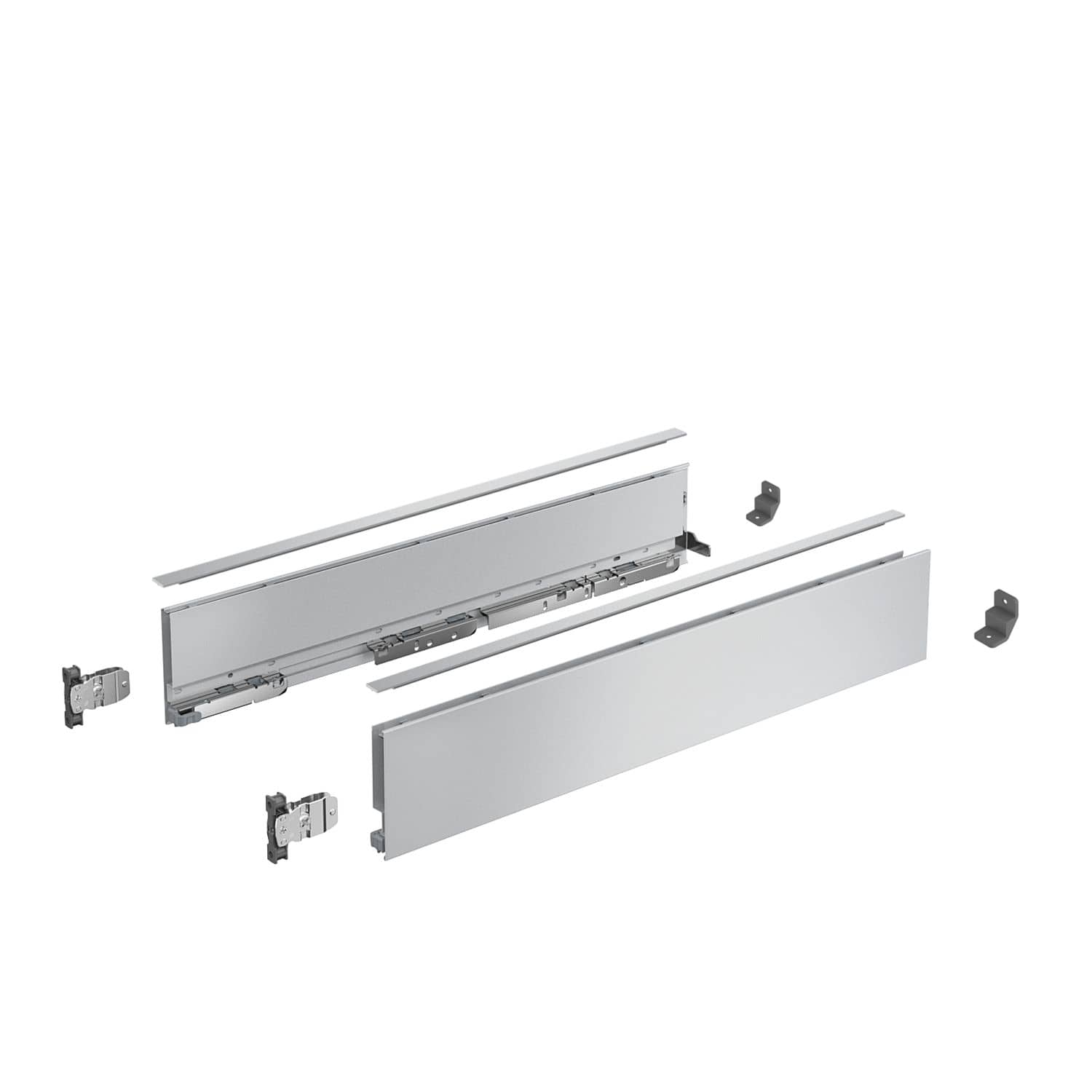 HETTICH AvanTech YOU Set Zarge, Höhe 101 mm x NL 600 mm, anthrazit, links und rechts, 9353428