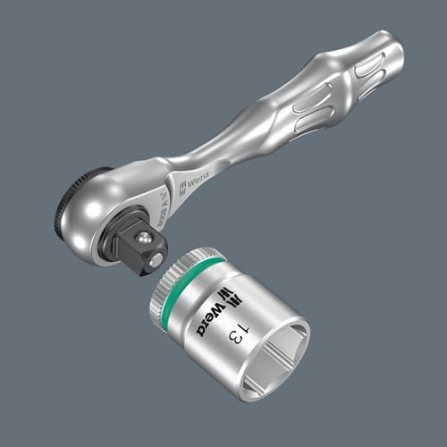 WERA Hebelumsch.kn.8008 A Zyklop Mini 3 1/4 Zoll 60 Z.Umschalth.WERA