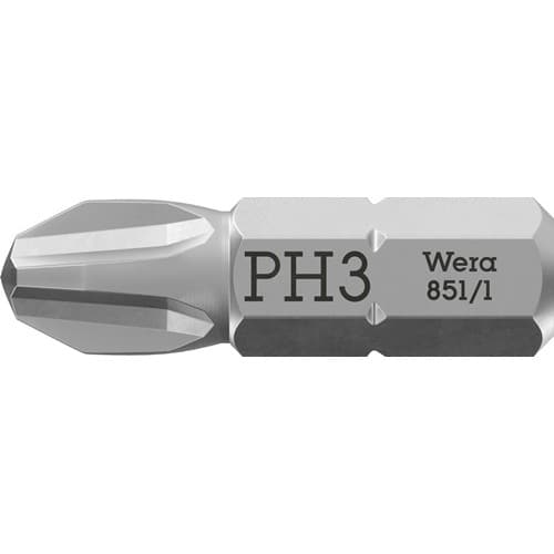 WERA Bit 851/1 Z 1/4 Zoll PH 3 L.25mm WERA