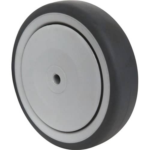 TECWERK Ersatzrad D.80mm Trgf.80kg Gum.grau Achs-D.8mm Nabenl.36mm TECWERK