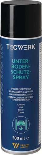 TECWERK Unterbodenschutz-Spray schwarz 500ml Spraydose TECWERK