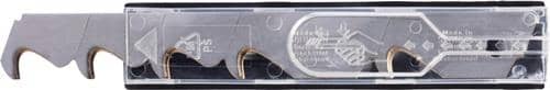 TECWERK Abbrechhakenklinge L104,5xB17,7xS0,5mm TiN 3 Sollbruchstellen 10 St./Spender