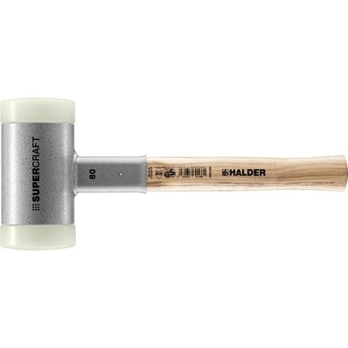 HALDER Schonhammer SUPERCRAFT L.380mm Kopf-D.80mm Hickory rückschlagfrei