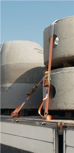 SPANSET Ratschen-Zurrgurt DIN 12195-2 L.8m B.50mm 2-tlg.m.Ratsche+R-Haken LC U 4000 daN