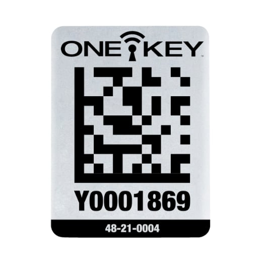 AIDTLM QR-Code Sticker Metall 25 Stück groß AIDTLM