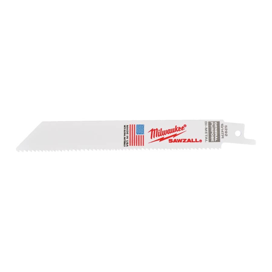 MILWAUKEE 150 x 2,5/1,8 mm (10/14 TPI) Säbelsägeblatt General Purpose, flexibel