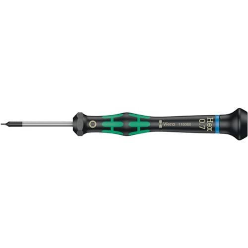 WERA Elektronikerschraubendreher 2054 0,7mm Klingen-L.40mm Hex-Plus