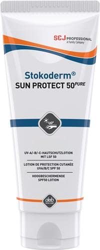 SC JOHNSON PROFESSIONAL UV-Hautschutzcreme Stokoderm® Sun Protect 50 PURE 100ml unparfümiert Tube