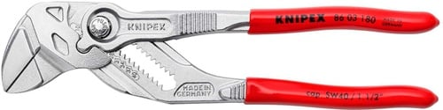 KNIPEX Zangenschlüssel L.180mm Spann-W.40mm verchr.Ku.-Überzug KNIPEX
