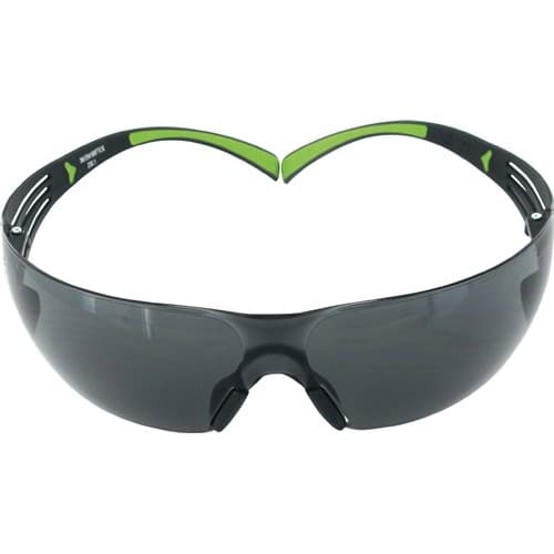 3M Schutzbrille SecureFit™ 400 EN166,EN170,EN172 Bügel schwarz grün,Scheibe grau