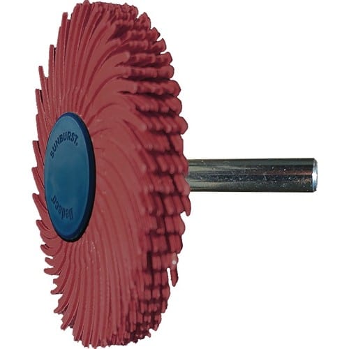 TYROLIT Radialbürstenscheibe Sunburst D.51mm K.220 Rot 10000min-¹ TYROLIT