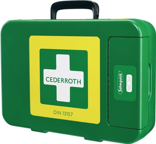 Nordwest Erste Hilfe Koffer First-Aid-Kits B300xH420xT118ca.mm grün CEDERROTH