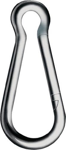 Karab.h.DIN 5299,Form C L.50mm Drahtstärke 5mm Trgf.100kg ZN