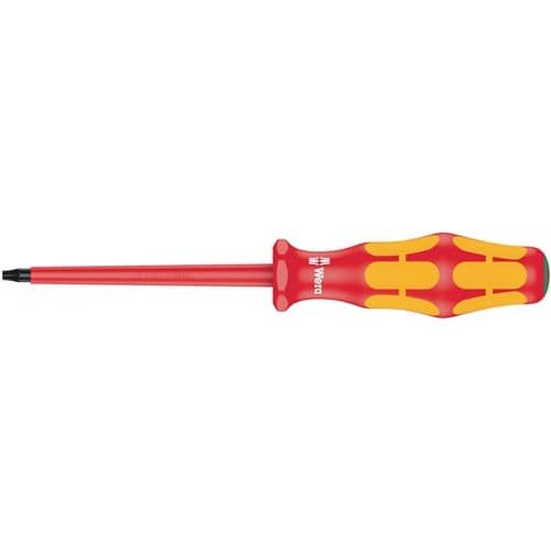 WERA Schraubendreher 167 i Gr.T 10 Klingen-L.80mm VDE isol.WERA