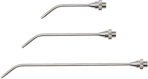 RIEGLER Verlängerungsdüse Bohrung 3,0 mm MS vern. 100 mm lang gebogen