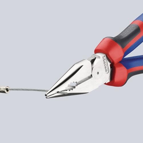 KNIPEX Spitzkombizange L.145mm pol.Comfort-Griff schwarz atram.KNIPEX