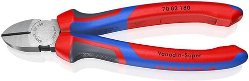 KNIPEX Seitenschneider L.180mm Kopf pol.Comfort-Griffe max.2,5mm KNIPEX