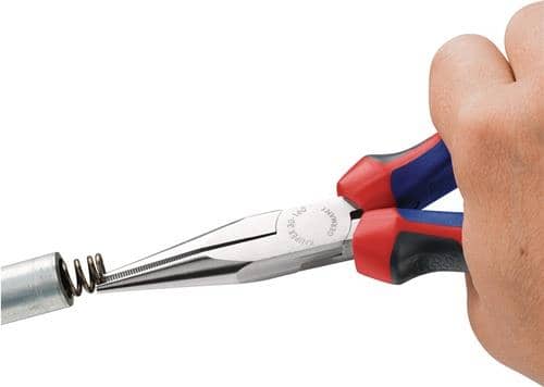 KNIPEX Langbeckzange Gesamt-L.160mm Form 2 Kopf verchr.lang,flach-rund Comfort-Griff
