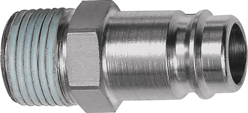 RIEGLER Stecknippel STA gehärtet/vern.Stecker DN 10 AG R 1/4 Zoll RIEGLER