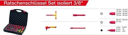 Ratschenschlüssel-Set Anzahl Zähne 72 6-kant WIHA