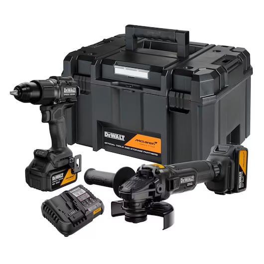 DEWALT® x McLaren F1 Team 18V XR® Brushless Twin Power Kit – 2×5Ah Akkus