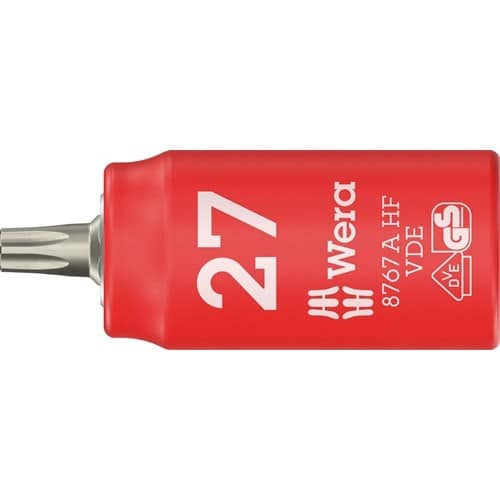 WERA Steckschlüsseleinsatz 8767 A VDE HF 1/4 Zoll TX 27 L.36mm WERA