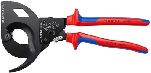 KNIPEX Kabelschneider Gesamt-L.320mm max.60 (600 mm²)mm pol.Mehrkomp.-Hüllen KNIPEX