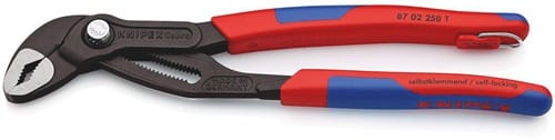 KNIPEX Wasserpumpenzange Cobra® L.250mm Spann-W.46mm pol.Mehrkomp.-Hülle m.Öse KNIPEX