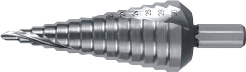 RUKO Stufenbohrer Bohrber.4-30mm HSS Spiralnut Z.2 Stufen 14 RUKO
