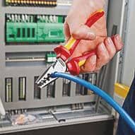 KNIPEX Aderendhülsenzange Gesamt-L.180mm 0,25-16,0(AWG 23-5)mm² pol.Mehrkomp-Hüllen VDE
