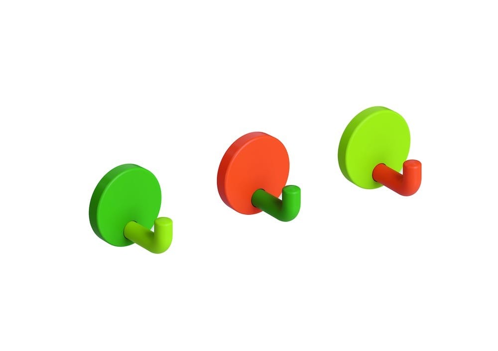HEWI Wand-Einzelhaken Set 477.99 Polyamid, 477.99B002