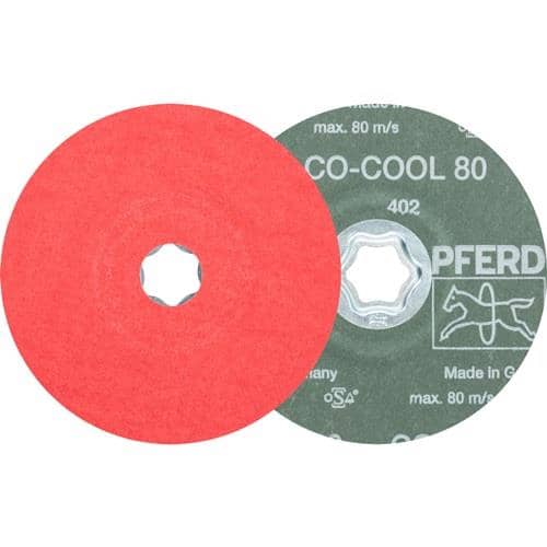 PFERD TOOLS Fiberscheibe COMBICLICK CO-COOL D.125mm K.80 INOX/Alu.Keramikkorn PFERD