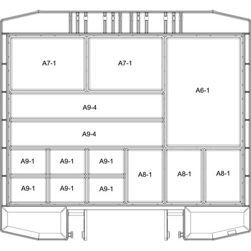 RAACO Sortimentskoffer boxxser B354xT323xH55mm 14 Fächer m.Profilraster RAACO