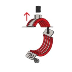 FISCHER Silikonrohrschelle FRSH