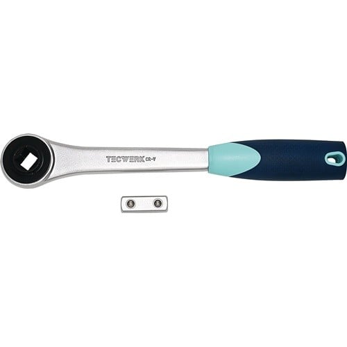 TECWERK D.-Knarre 1/2 Zoll 30 Z.L.270mm m.umsteckbaren 4-KT.TECWERK