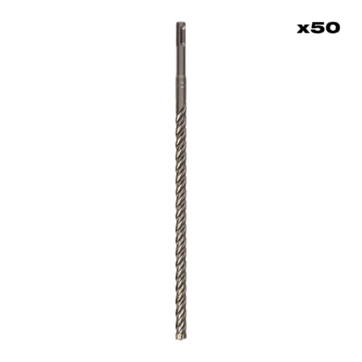 MILWAUKEE 12 x 310 mm, SDS-Plus 4-Schneiden Hammerbohrer MX4 SDS-Plus 50er Pack