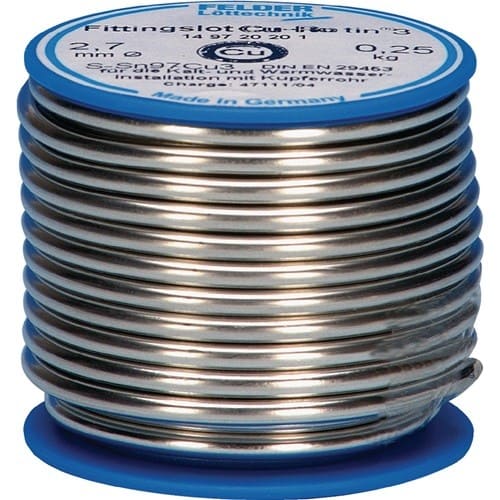 FELDER Fittingslot Cu-Rotin®3 2,7mm 250g S-Sn97Cu3 FELDER