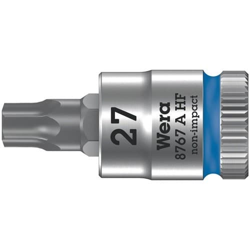 WERA Steckschlüsseleinsatz 8767 A HF TORX® 1/4 Zoll T27 L.28mm WERA