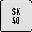 TECWERK Spannzangenfutter ER DIN 69871AD Spann-D.2-16mm SK40 A.-L.60mm TECWERK