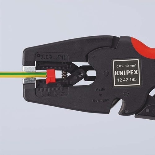 KNIPEX Automatikabisolierzange MultiStrip® 10 L.195mm 0,03-10 (AWG 32-7) mm² KNIPEX