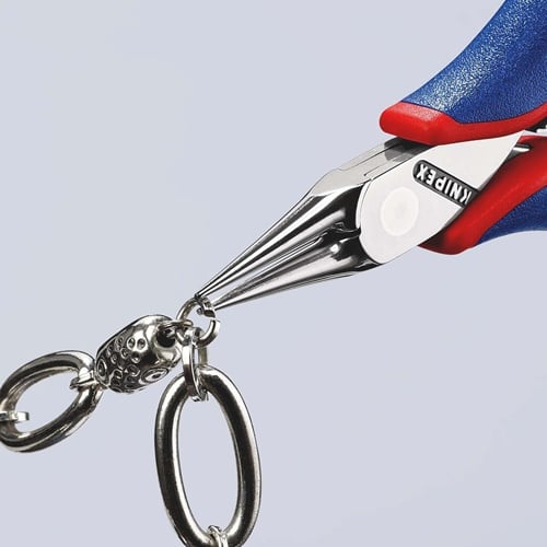 KNIPEX Elektronik-Greifzange Gesamt-L.115mm rundspitze Backen Form 3 Mehrkomp.-Hüllen