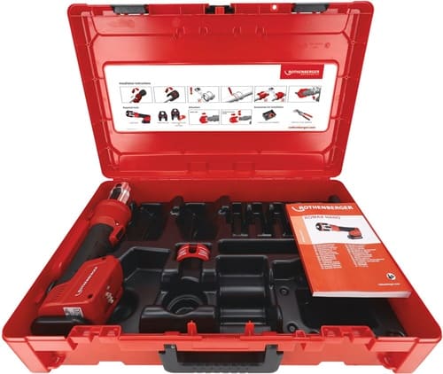 ROTHENBERGER Hybrid-Pressmaschine ROMAX NANO CAS iJaw u.32 kN 0-108mm Grundg.
