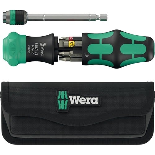 WERA Magazinbithalter Kraftform Kompakt 26 RA-R 6-tlg.m.Tasche WERA